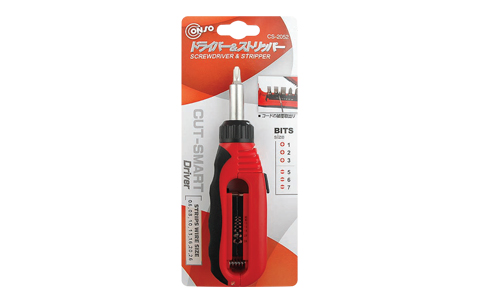 conso ไขควงหัวฟรี พร้อมปอกสาย cs-2052